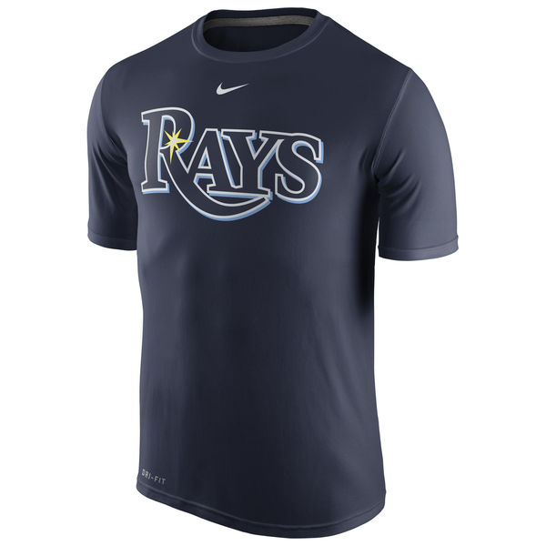 MLB Men Tampa Bay Rays Nike Legend Wordmark 1.5 Performance TShirt  Navy->->Sports Accessory
